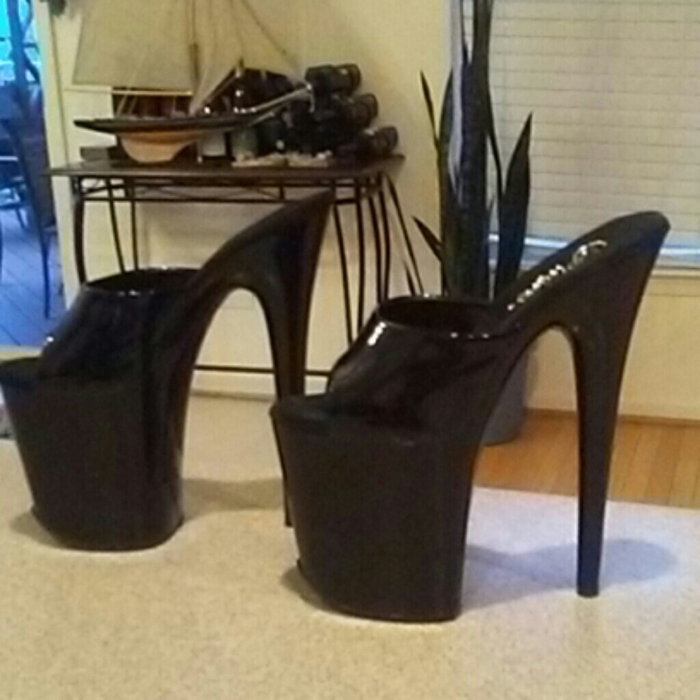 Pleaser Flamingo Slide Platform Heels